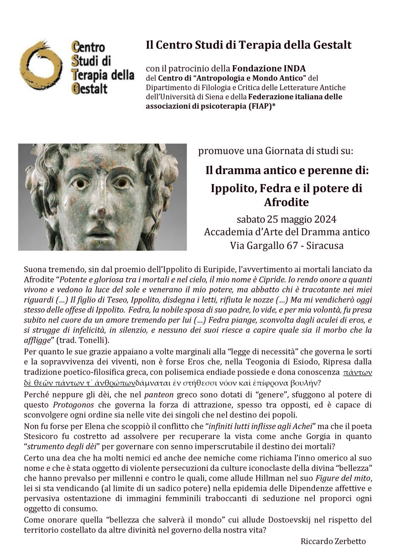 Locandina 2024: Ippolito, Fedra e il potere di Afrodite