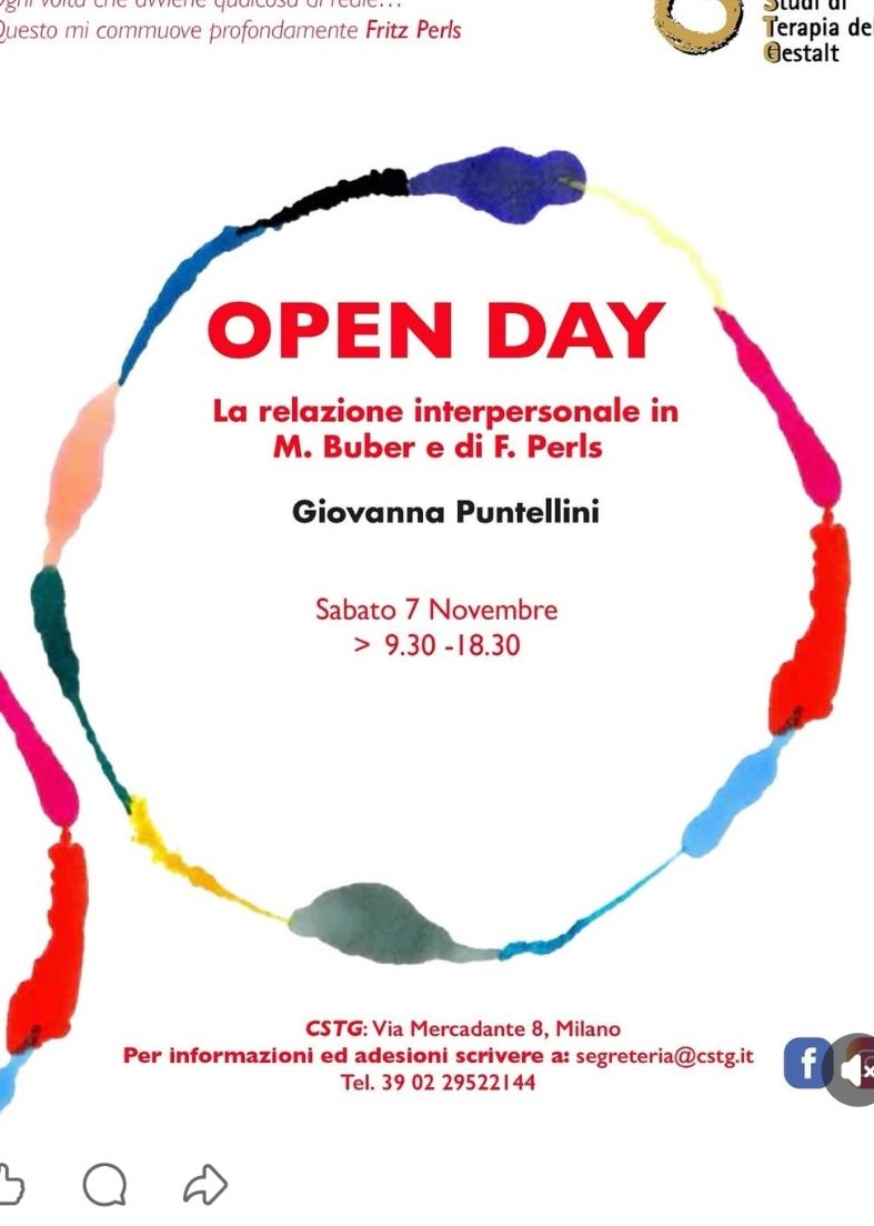 Locandina Open Day CSTG sulla relazione interpersonale